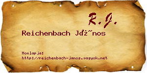 Reichenbach János névjegykártya